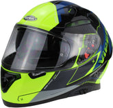 ViPER RS-V95 Full Face Motorcycle Helmet - Rogue Blue/Fluo
